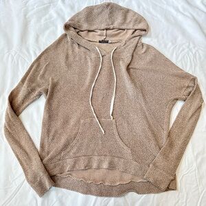 Women’s Earthbound Trading Co. Cozy Tan Hooded Sweater